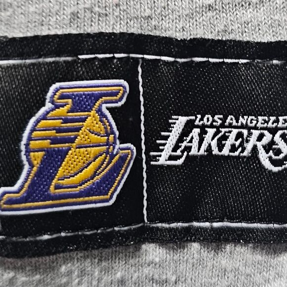 NBA Lakers Women's Gray Crew Neck Sweatshirt - Picture 4 of 4